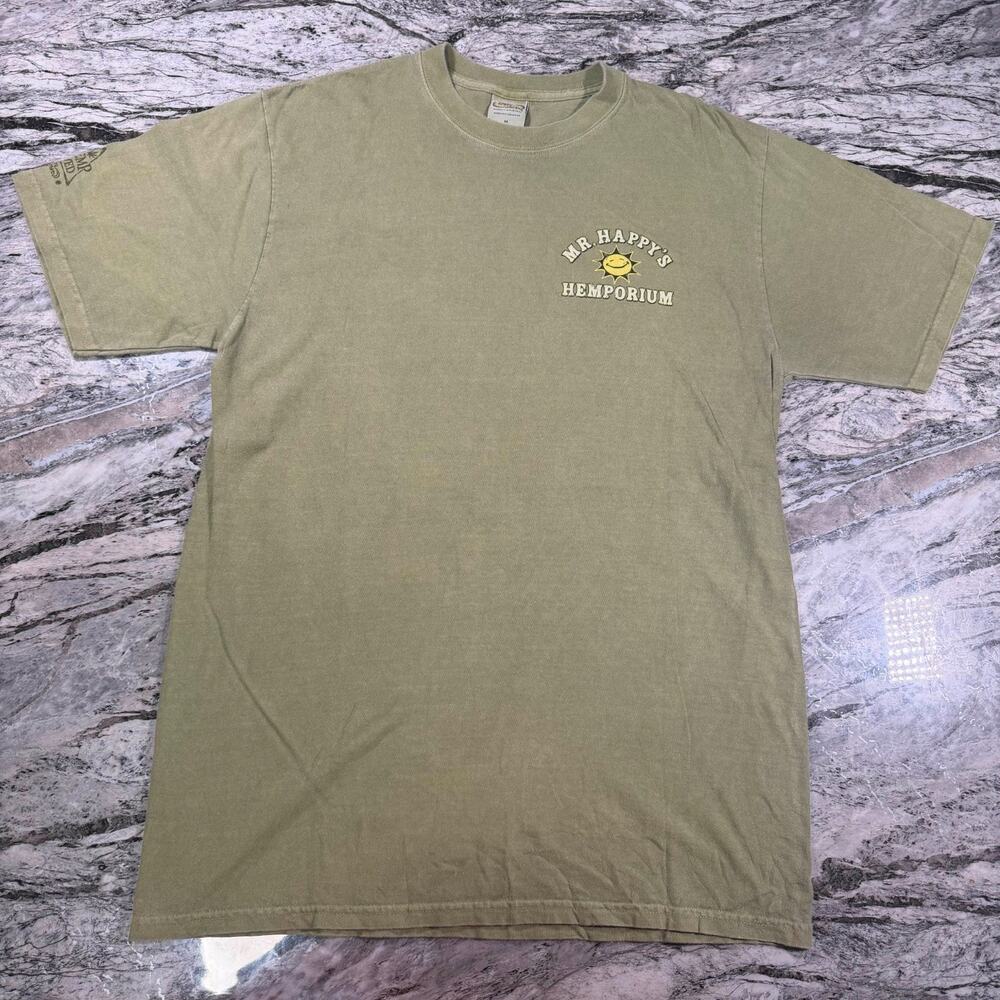 Men's Graphic T-Shirt Short Sleeve Casual Crew Neck Tee - GREEN - MEDIUM